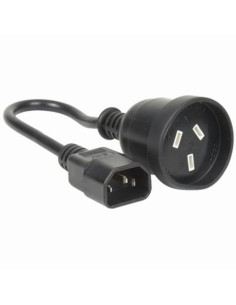 IEC C14 Male to 3 Pin Socket