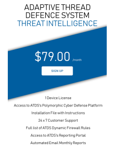 Adaptive Thread Defence System Subscription $79