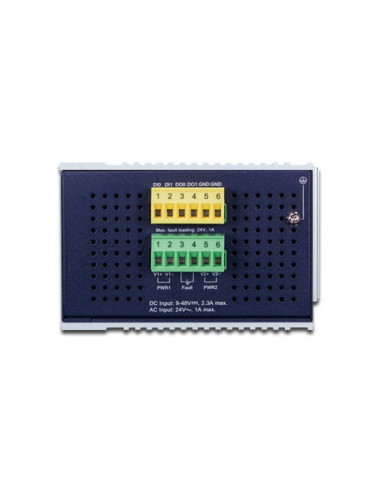 PLANET Industrial 8-Port 30W 802.3at + 2-Port SFP Managed Switch - 12V to 48VDC