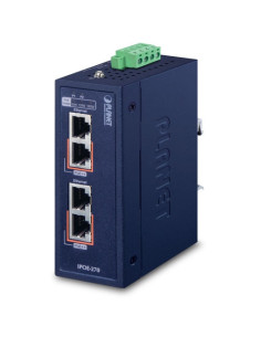 PLANET Industrial 2-port Multi-Gigabit 802.3bt PoE++ Injector Hub