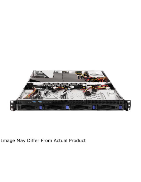 AsRock Rack 1U4LW-X470 1U Rackmount Server Barebone AMD AM4 Ryzen & Ryzen 7nm PGA1331 X470 4 x 3.5" HDD 400W PSU