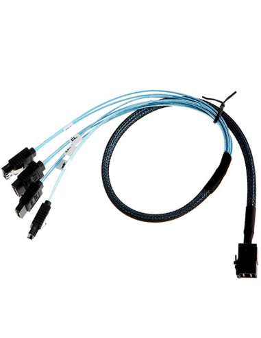Internal HD Mini SAS (SFF-8643 Host) - 4X SATA (Target) Cable,SFF-8643 to 4X SATA Cable