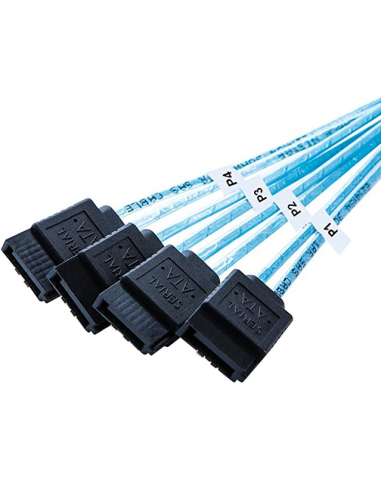 Internal HD Mini SAS (SFF-8643 Host) - 4X SATA (Target) Cable,SFF-8643 to 4X SATA Cable