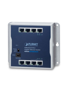 PLANET Industrial 8-Port 10/100/1000T Wall Mount Gigabit Ethernet Switch