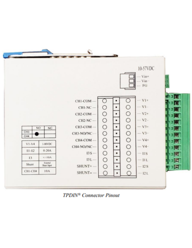 TPDIN3 Remote Monitor/Ctrl Web Voltmetr