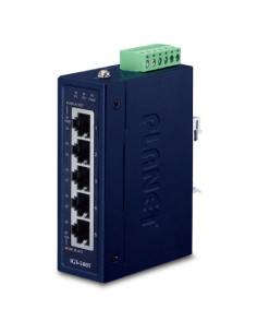 PLANET Compact Industrial 5-Port 10/100/1000T Gigabit Ethernet Switch