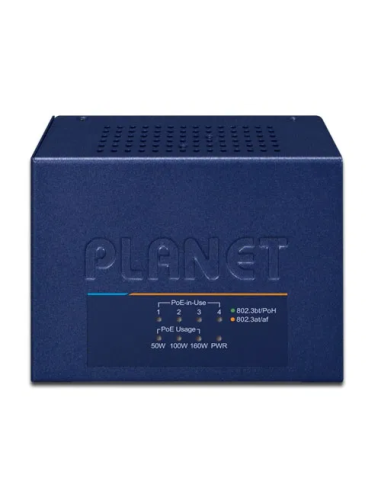 PLANET UPOE-400 4-Port Multi-Gigabit 802.3bt PoE++ Injector Hub (160W)