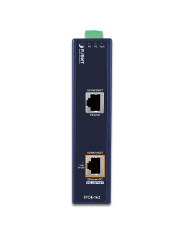 PLANET IPOE-162 Industrial IEEE 802.3at Gigabit Power over Ethernet Plus Injector (Mid-span)