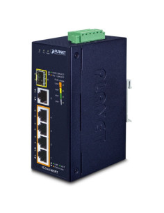 PLANET IGS-614HPT Industrial 4-Port 10/100/1000T 802.3at PoE + 1-Port 10/100/1000T + 1-Port 100/1000X SFP Gbit Ethernet Switch