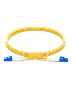 LC UPC to LC UPC Duplex OS2 Single Mode PVC (OFNR) 2.0mm Fiber Optic Patch Cable 1m (3ft)