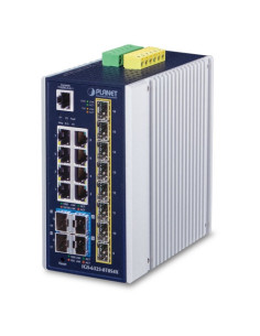 PLANET IGS-6325-8T8S4X Industrial L3 8-Port 10/100/1000T + 8-Port 1G/2.5G SFP + 4-Port 10G SFP+ Managed Ethernet Switch