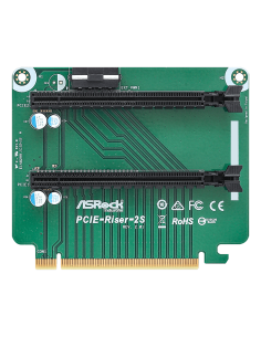 ASRock Rack PCIE-Riser-2S PCIe x16 to two x8 slots ASRockind motherboards