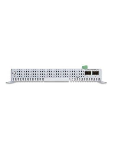 PLANET Industrial L2+ 8-Port 10/100/1000T 802.3bt PoE + 2-Port 1G/2.5G SFP Wall-mount Managed Switch with LCD Touch Screen