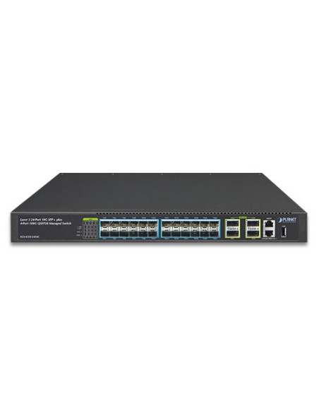PLANET XGS-6350-24X4C Layer 3 24-Port 10G SFP+ + 4-Port 100G QSFP28 Managed Switch