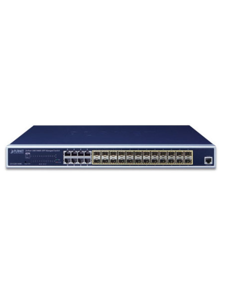 PLANET GS-5220-16S8C L2+ 24-Port 100/1000X SFP + 8-Port Shared TP Managed Switch