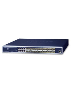 PLANET GS-5220-16S8CR L2+ 24-Port 100/1000X SFP + 8-Port Shared TP Managed Switch W/ 48V Redundant Power
