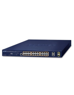 PLANET GS-4210-24HP2C 4-Port 802.3bt PoE + 20-Port 802.3at PoE + 2-Port Gigabit TP/SFP Combo Max. 590W Managed Switch