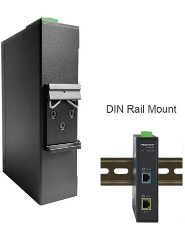 Procet PT-PSE105GW-E 12-55VDC boost voltage Industrial PoE Injector 802.3bt