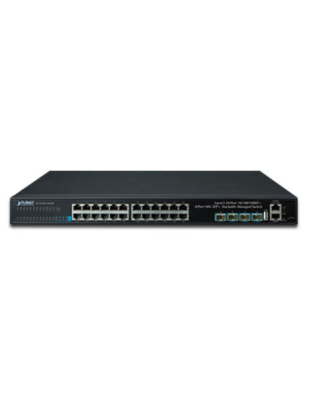PLANET SGS-6341-24T4X Layer 3 24-Port 10/100/1000T + 4-Port 10G SFP+ Stackable Managed Switch