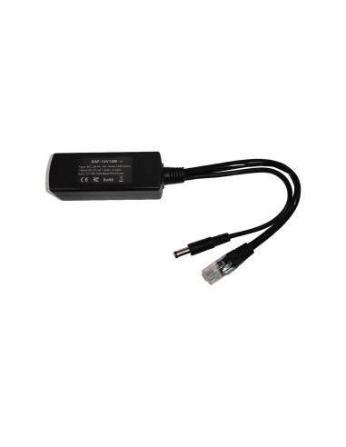GAF-12V12W PoE 12V 802.3af Splitter - Power Any 12 Volt Device such Cameras up to 328 ft