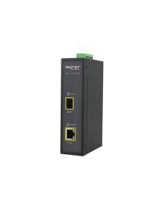 Procet PT-PSE105GBS-E 12-48VDC Industrial boost POE Fiber 95W Media Converter