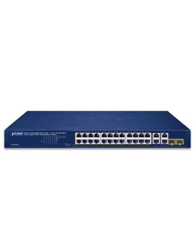 PLANET GSW-2824P 24-Port 10/100/1000T 802.3at PoE + 2-Port 10/100/1000T + 2-Port Gigabit TP/SFP Combo Ethernet Switch