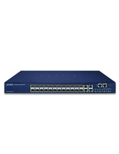PLANET SGS-5240-20S4C4XR L2+ 20-Port 100/1000X SFP + 4-Port Gigabit TP/SFP Combo + 4-Port 10G SFP+ Stackable Managed Switch