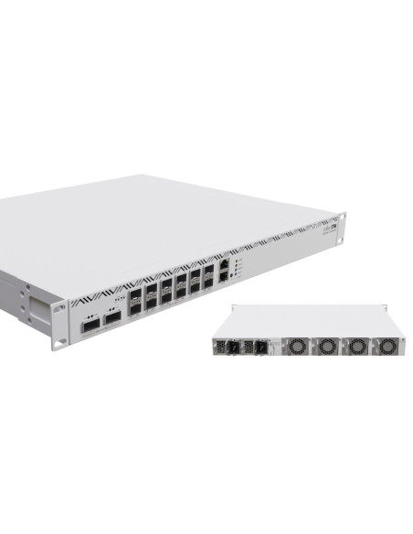 MikroTik CCR2216-1G-12XS-2XQ 2x100G QSFP28 12x25G SFP28 16-CORE 2GHz Arm CPU 16GB DDR4 RAM M.2 1G Ethernet port Rackmount Router