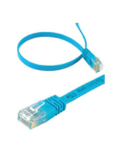 Flat Superflex Cat5e Ethernet Patch Cable Blue 5pack 5m