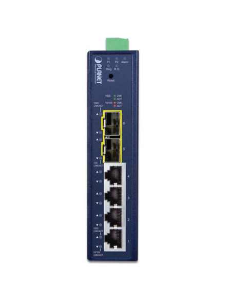 PLANET IGS-4215-4T2S Industrial L2/L4 4-Port 10/100/1000T + 2-Port 100/1000X SFP Managed Switch
