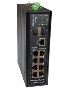 TP-SW8GAT/24-SFP Managed Gigabit 8 Port PoE Switch with AT-24V-SFP Ports