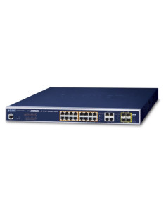 PLANET GS-4210-16P4C 16-Port 10/100/1000T 802.3at PoE + 4-Port Gigabit TP/SFP Combo Managed Switch