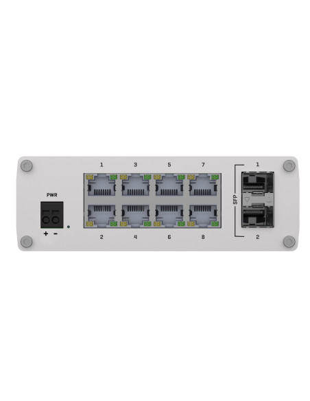 Teltonika TSW210 Industrial Unmanaged Switch 2xSFP 8xGbE 1000Mbps 7-57 VDC