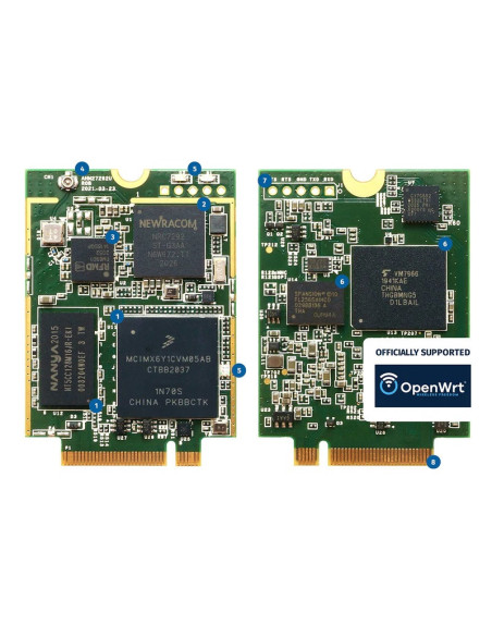 Alfa AHM27292U WiFi HaLow IEEE 802.11ah sub 1 GHz standalone M.2/NGFF B-key 3042 type Linux module