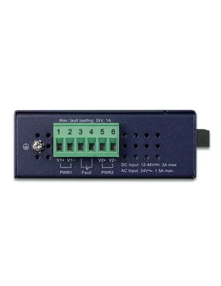 PLANET 1000BASE-SX to 10/100/1000BASE-T 802.3at PoE+ Industrial Media Converter (SC,MM) -550m
