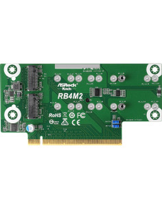ASRock Rack RB4M2 Riser Card PCIe3.0 x16 4 M.2 M-key ( PCIe3.0 x4)