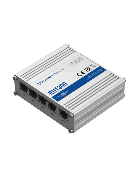 Teltonika RUT300 5xGbE 10/100 Mbps USB 2.0 Passive PoE VPN Firewall Industrial Ethernet Router 802.11 RMS