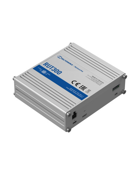 Teltonika RUT300 5xGbE 10/100 Mbps USB 2.0 Passive PoE VPN Firewall Industrial Ethernet Router 802.11 RMS