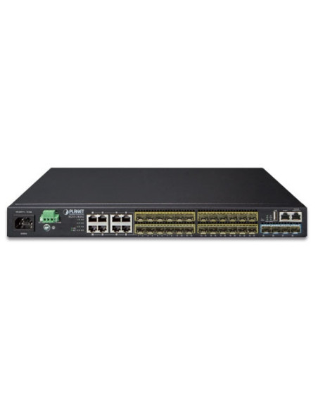 PLANET XGS3-24242 Layer 3 24-Port 100/1000X SFP + 8-Port Shared TP + 4-Port 10G SFP+ Stackable Managed Switch
