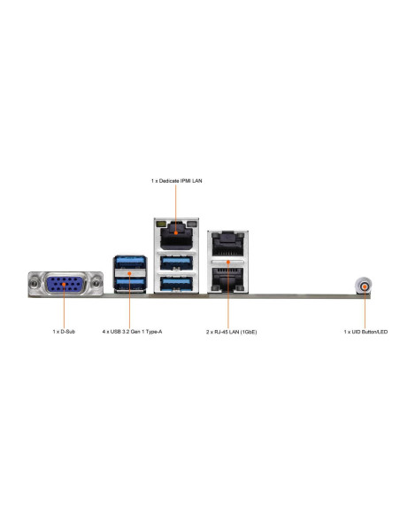 ASRock Rack SPC621D8 ATX Intel Xeon DDR4 DIMM PCIe M.2/SATA RJ45 IPMI Server Motherboard