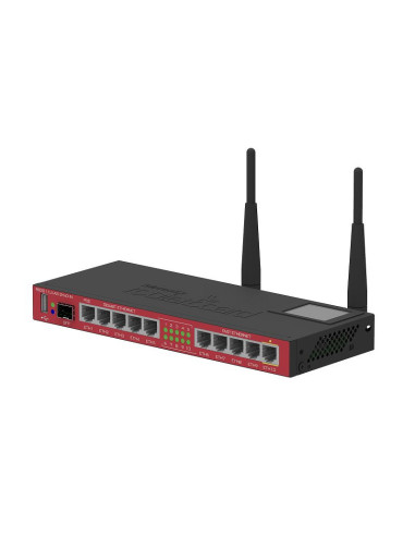 MikroTik RouterBOARD 2011 5x GbE + 5x RJ45 + 1x SFP Desktop Router w/ 2.4GHz WiFi, 1x 24V PoE