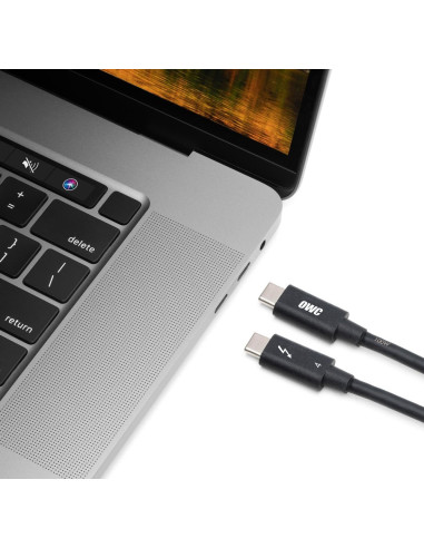 0.7 Meter TB4/USB4/C 40Gb/s (Black) Retail Cable 100W