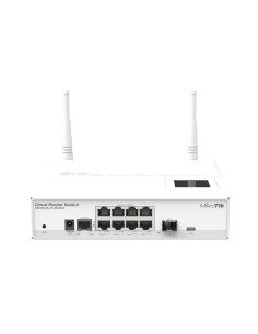 MikroTik CRS109 8x GbE + 1x SFP Managed Desktop Switch w/ 2.4GHz WiFi, LCD panel