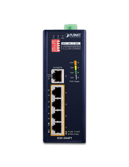 Planet industrial switch isw-504pt