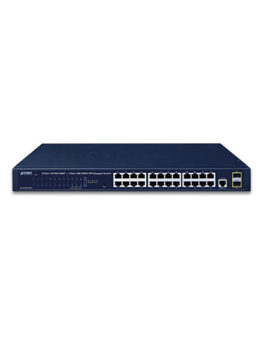 PLANET 24-Port RJ45 + 2-Port SFP Managed Gigabit Switch