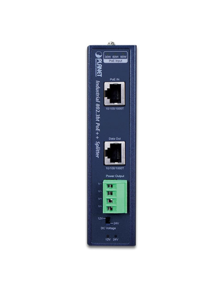 ipoe-173s  - Buy Planet Industrial Single-Port 10/100/1000Mbps 802.3bt PoE++ Splitter | WISP