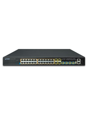 Planet SGS-6341-24P4X | Buy Planet SGS-6341-24P4X 24G 802.3at PoE + 4G SFP Stackable Layer 3 Managed Switch | WISP Australia