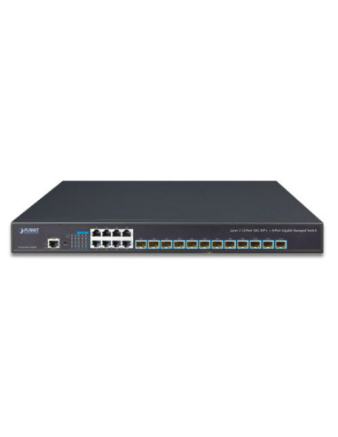 Planet XGS-6350-12X8TR | Buy Planet XGS-6350-12X8TR Layer 3 12 Port 10G SFP+ Managed Switch - Dual 100~240V AC Redundant Power |