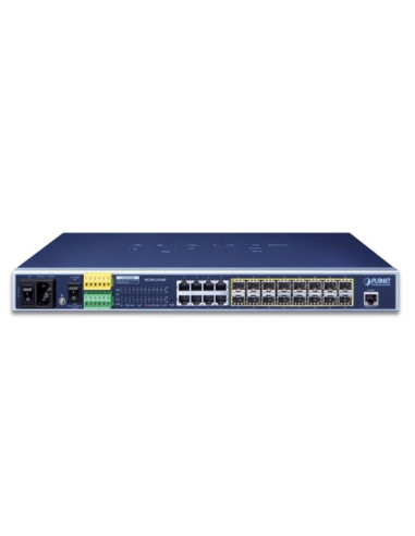 MGSW-24160F | Buy Planet MGSW-24160F L2+ 16-Port SFP 8-Port 10/100/1000BASE-T Managed Metro Ethernet Switch  | WISP Australia