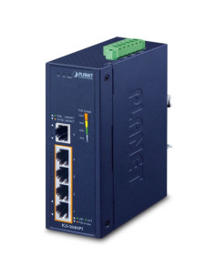 PLANET Industrial 5-Port 10/100/1000T with 4-Port 30W 802.3at PoE Gigabit Ethernet Switch